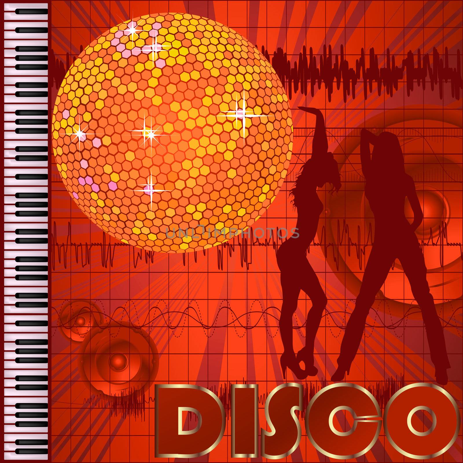 Disco club background by Lirch