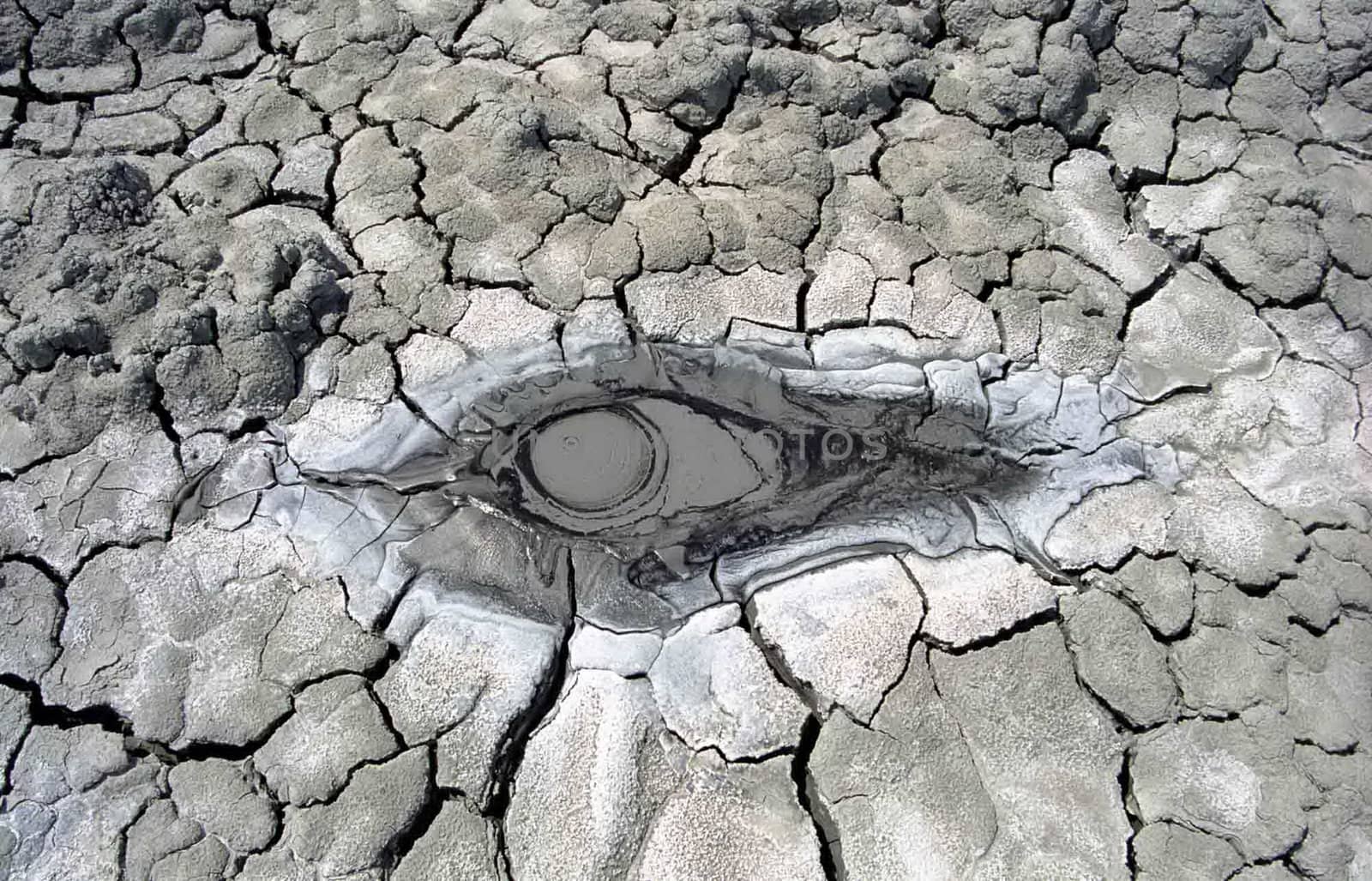 Landscapes of Sakhalin, dirt in the form of an eye