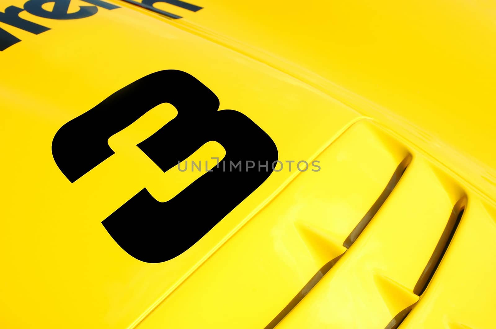 colorful race car close-up