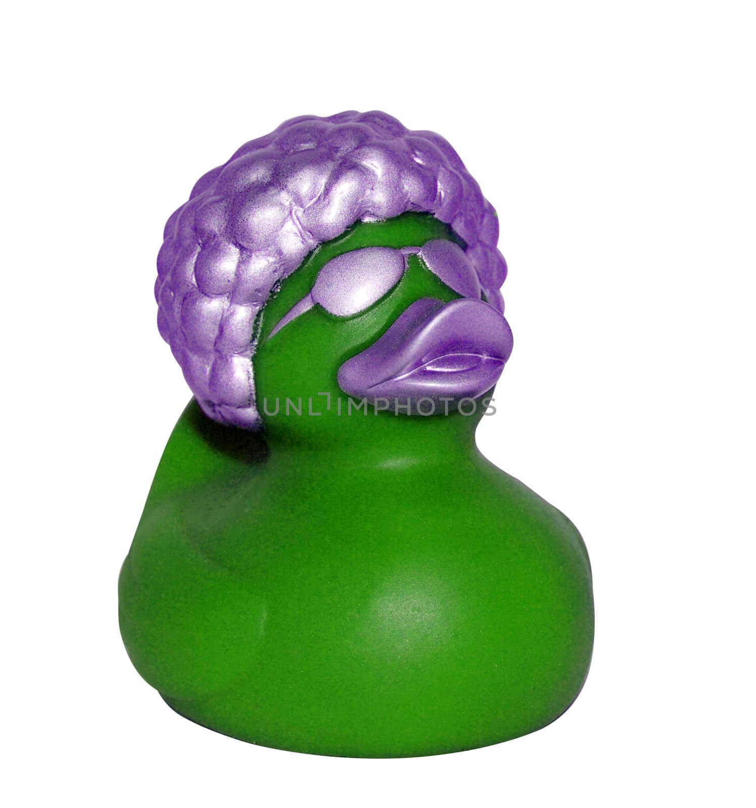 Funky Purple Rubber Duck by MargoJH