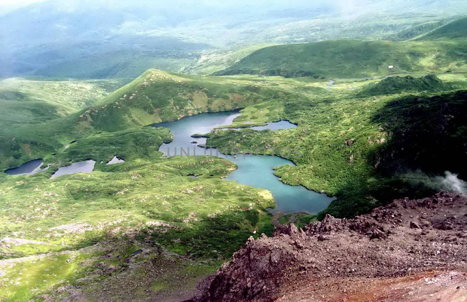 The wild nature of Sakhalin, mountain landscape