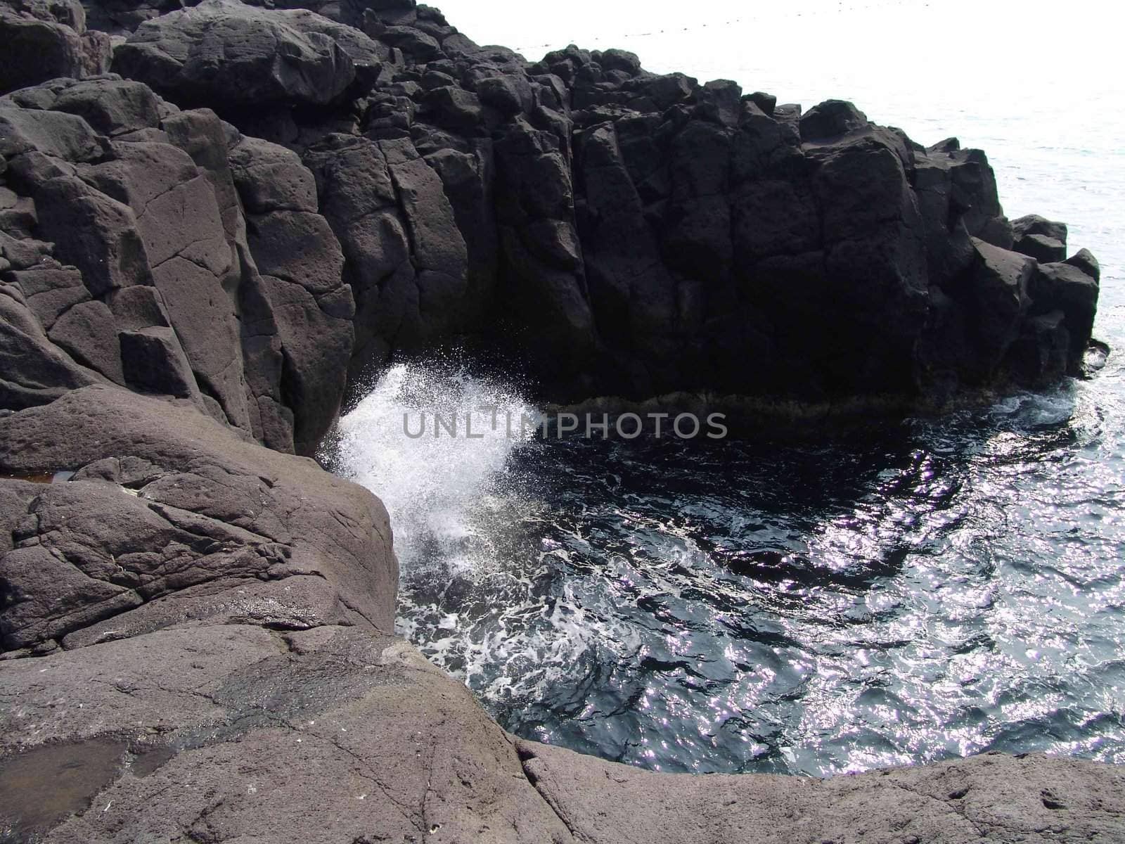 Landscapes of Sakhalin, rock