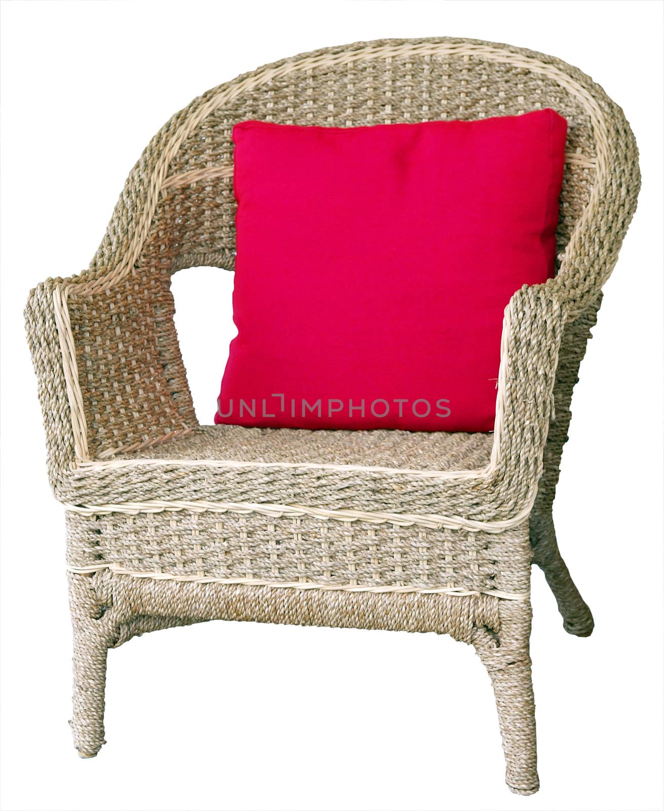 Cane Chair with Cushion by MargoJH