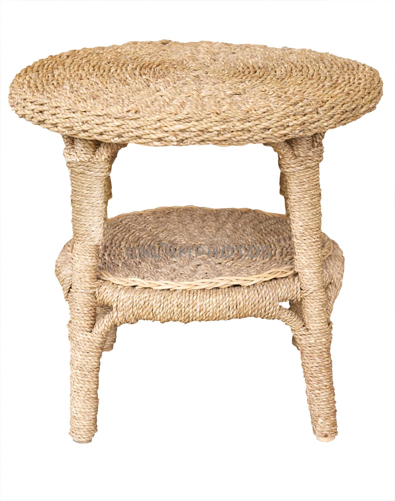 Cane Table isolated with clipping path        
