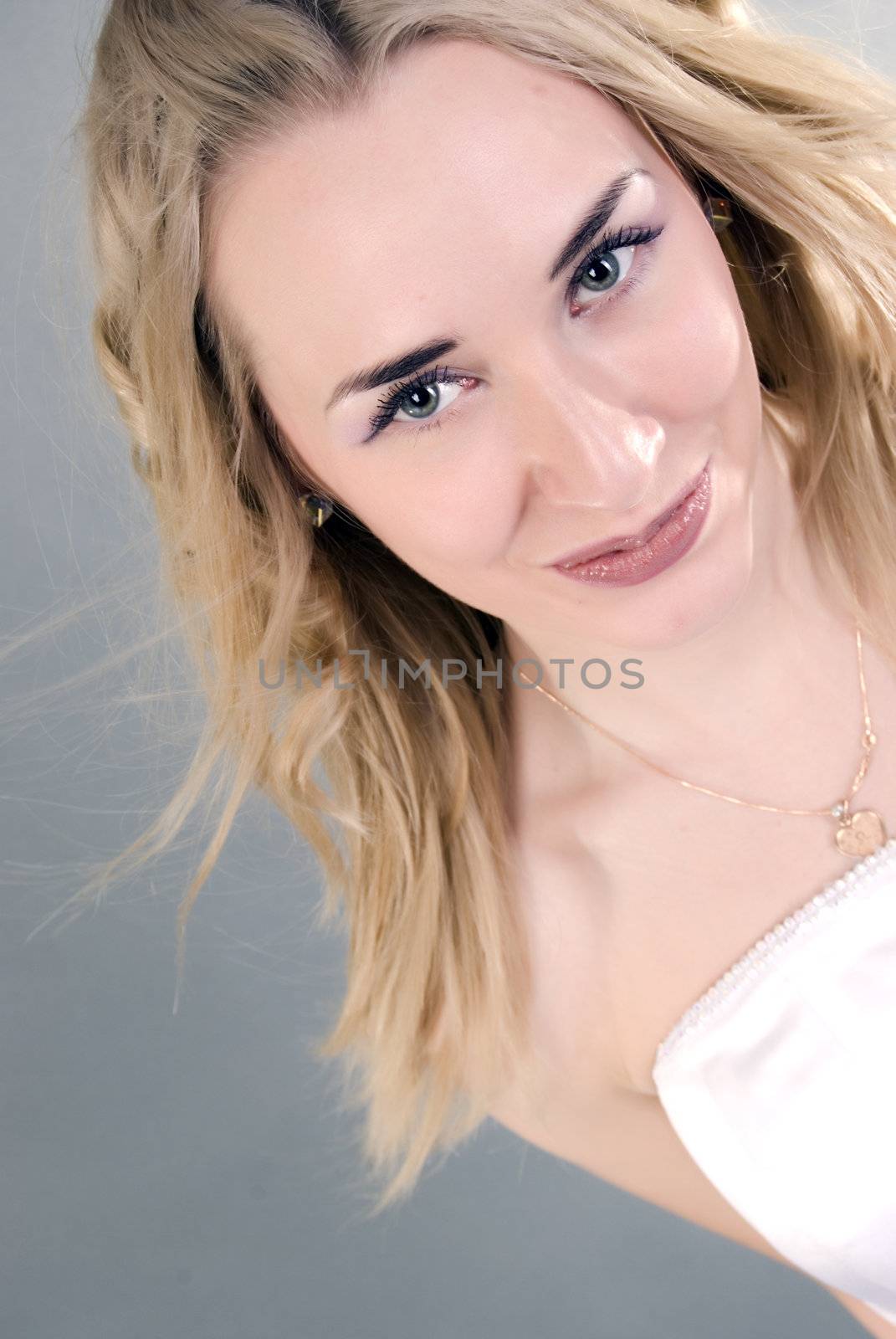 Young beautiful smiling  bride  