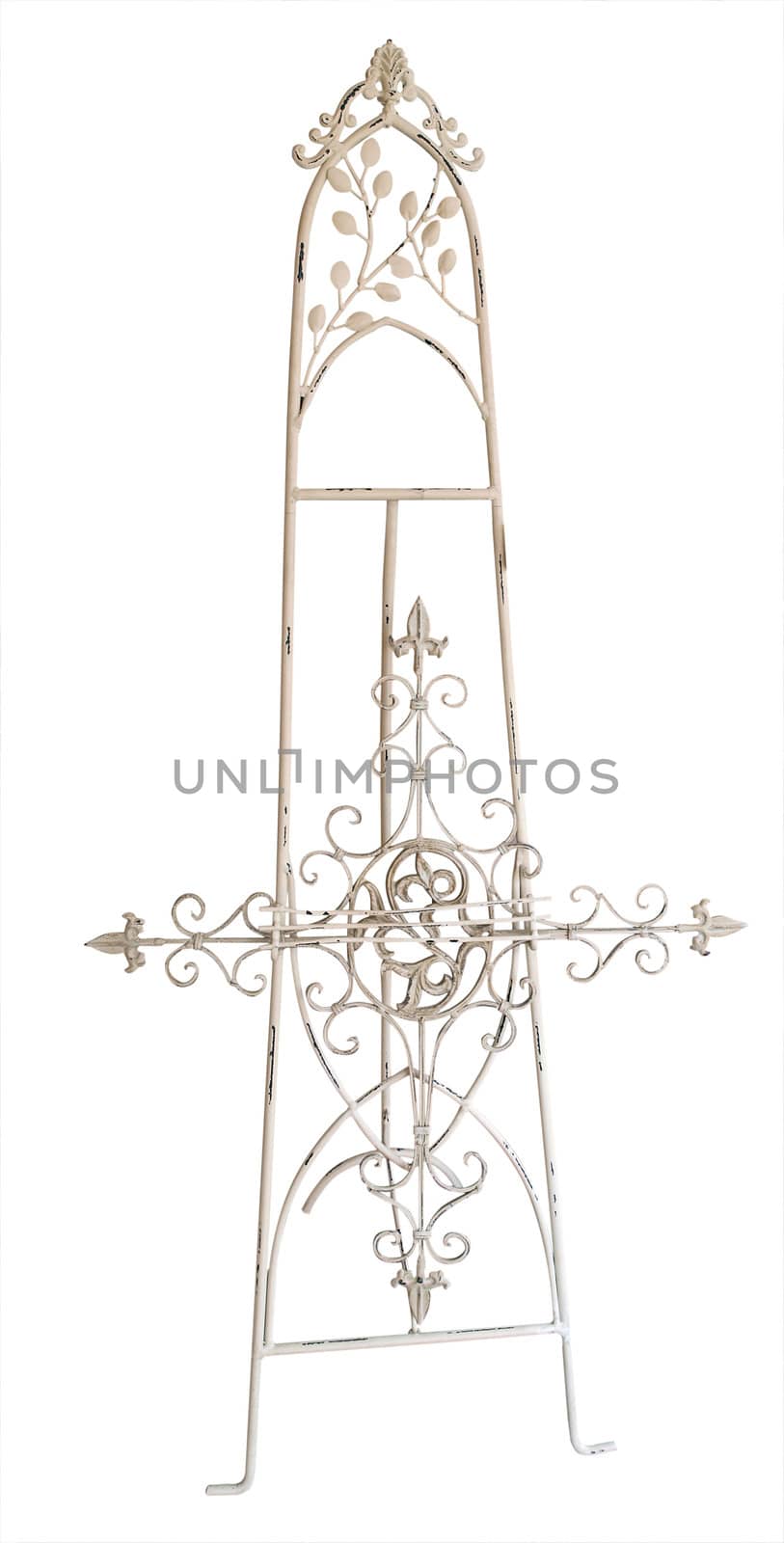 Ornate Easel isolated with clipping path       