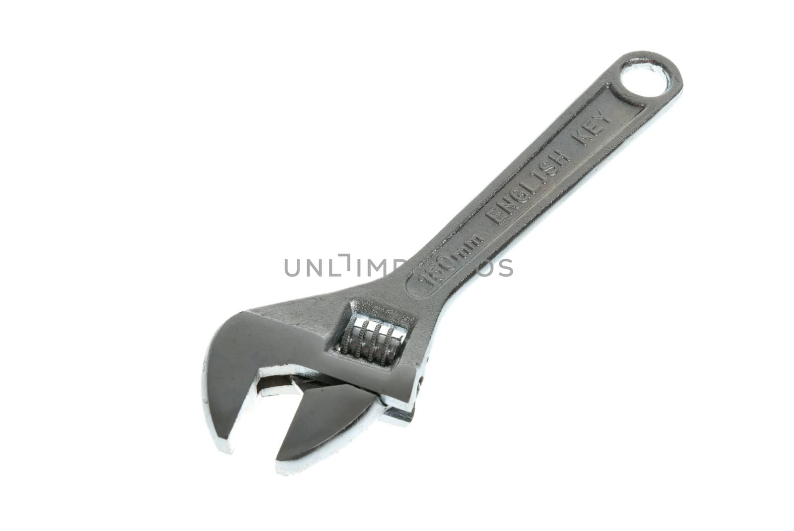 Chrome english key isolated on white background.