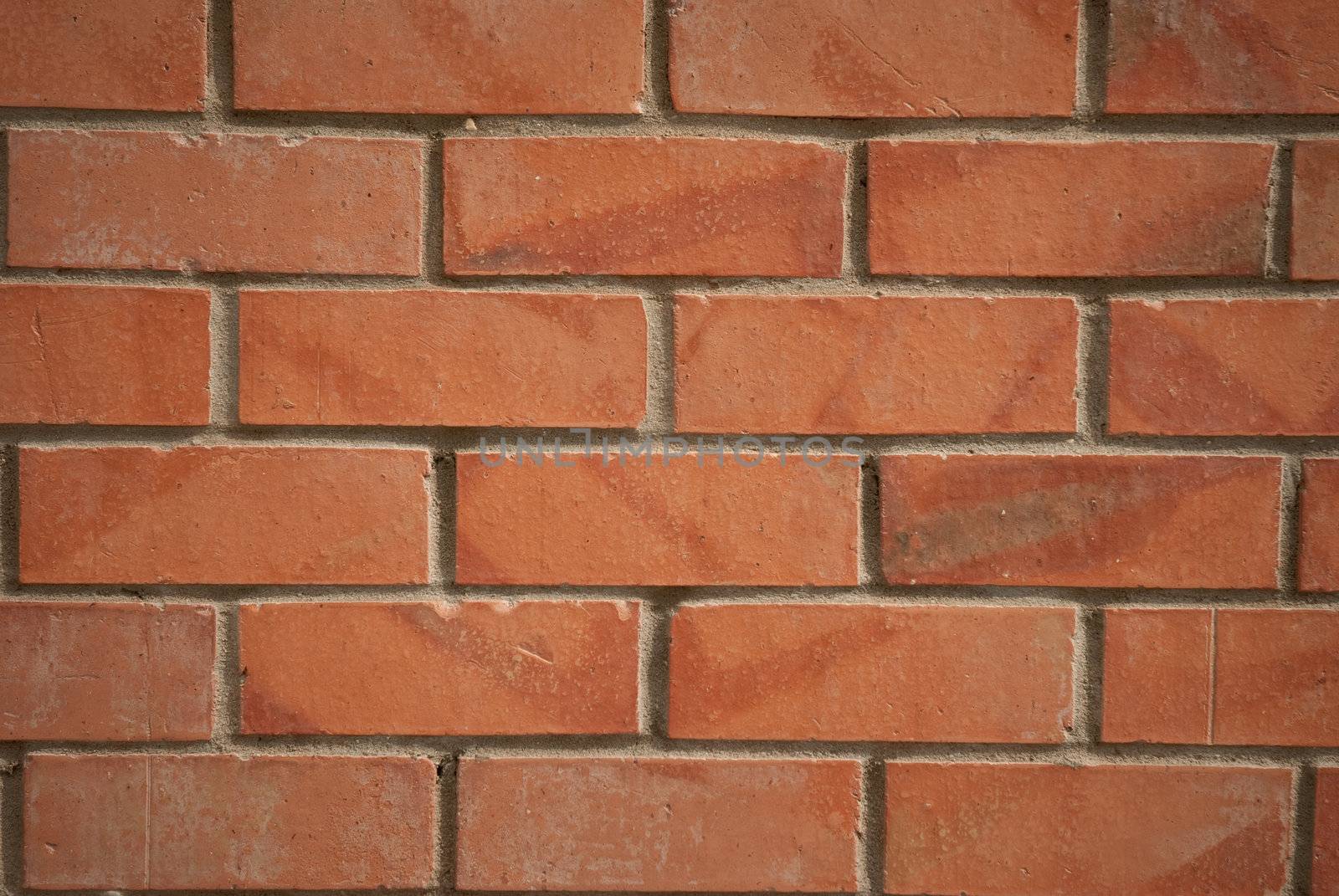 Red brick wall texture.