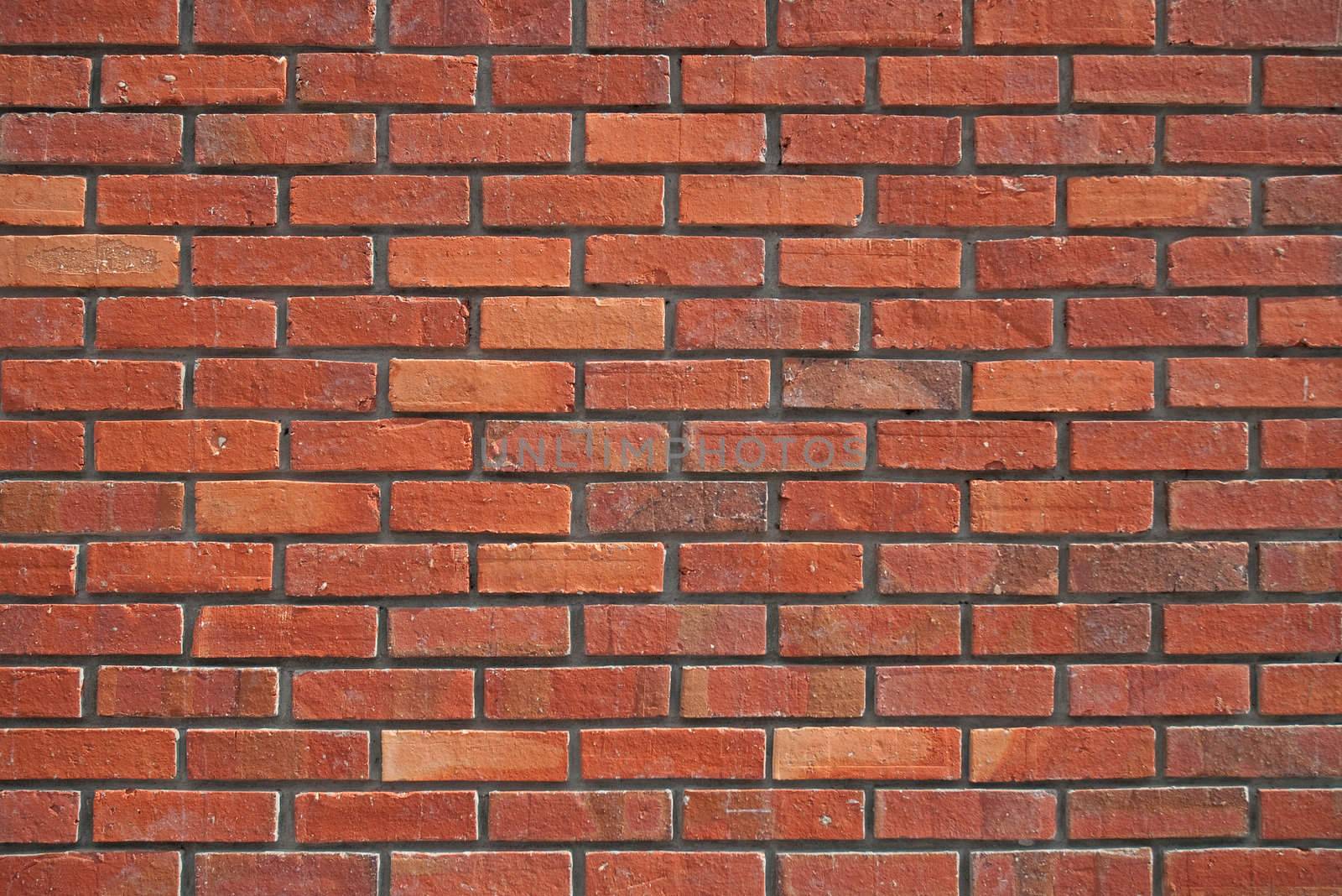 Red brick wall texture.