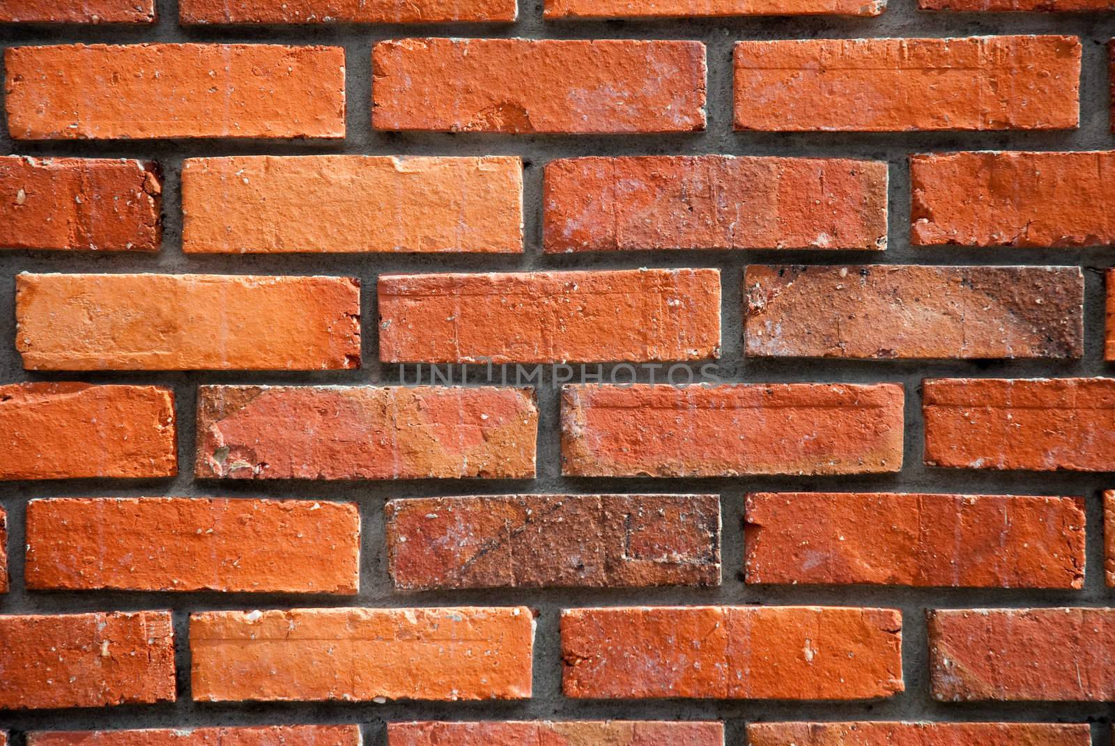 Red brick wall texture.