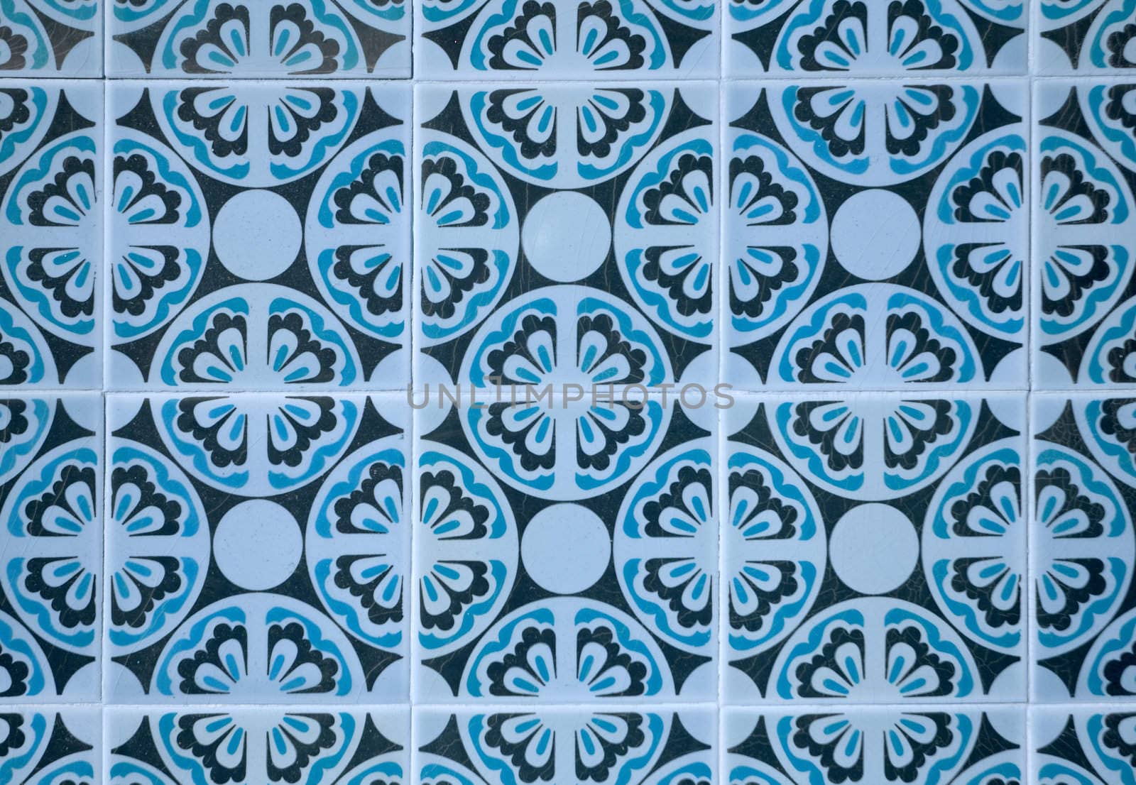 Ornamental old typical tiles from Portugal.