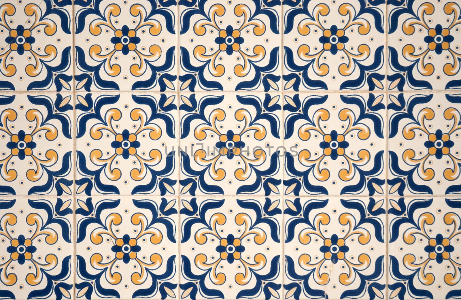 Ornamental old typical tiles from Portugal.