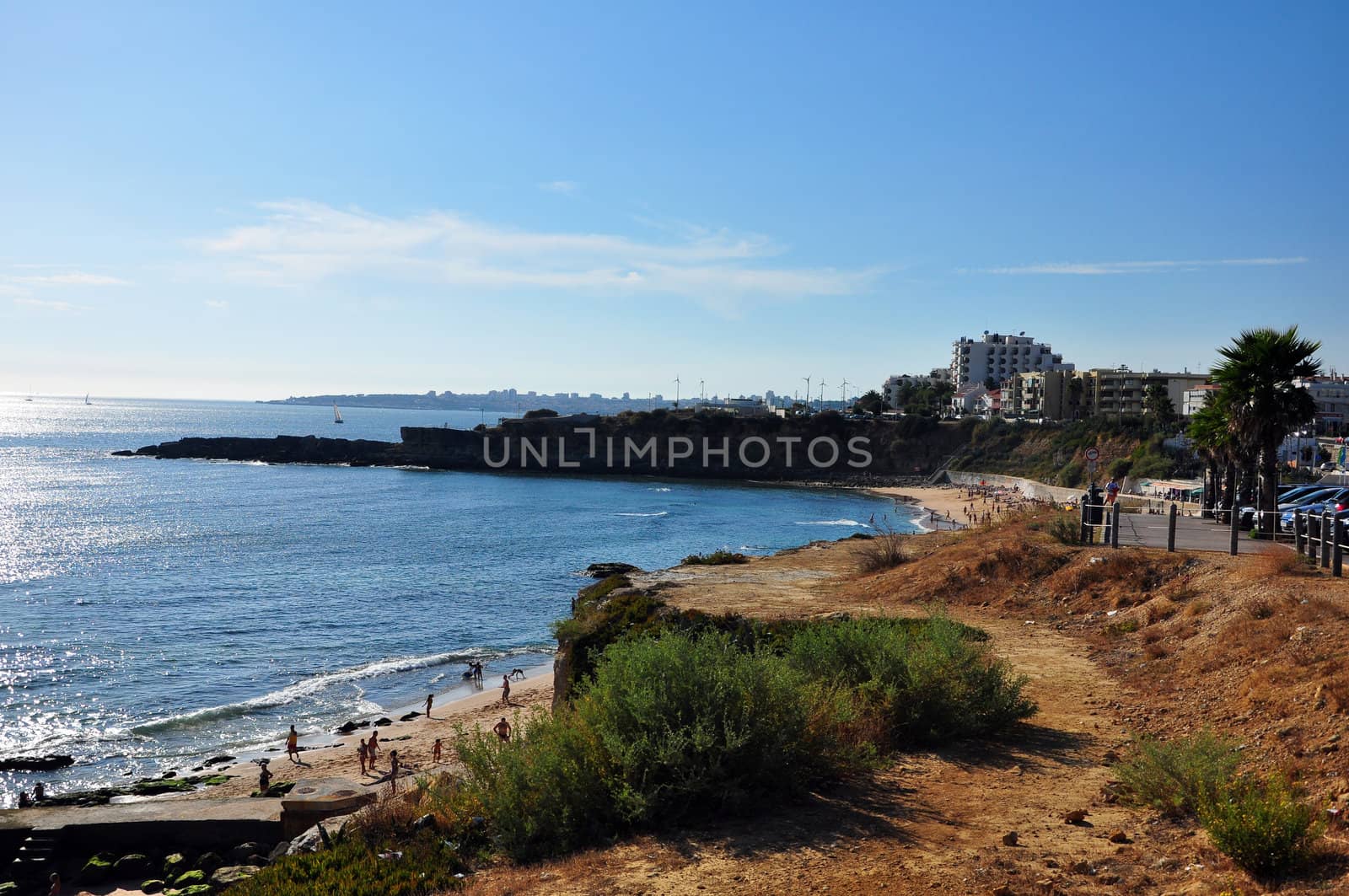 cities portugal lisbon water coastline europe travel life beach tourism