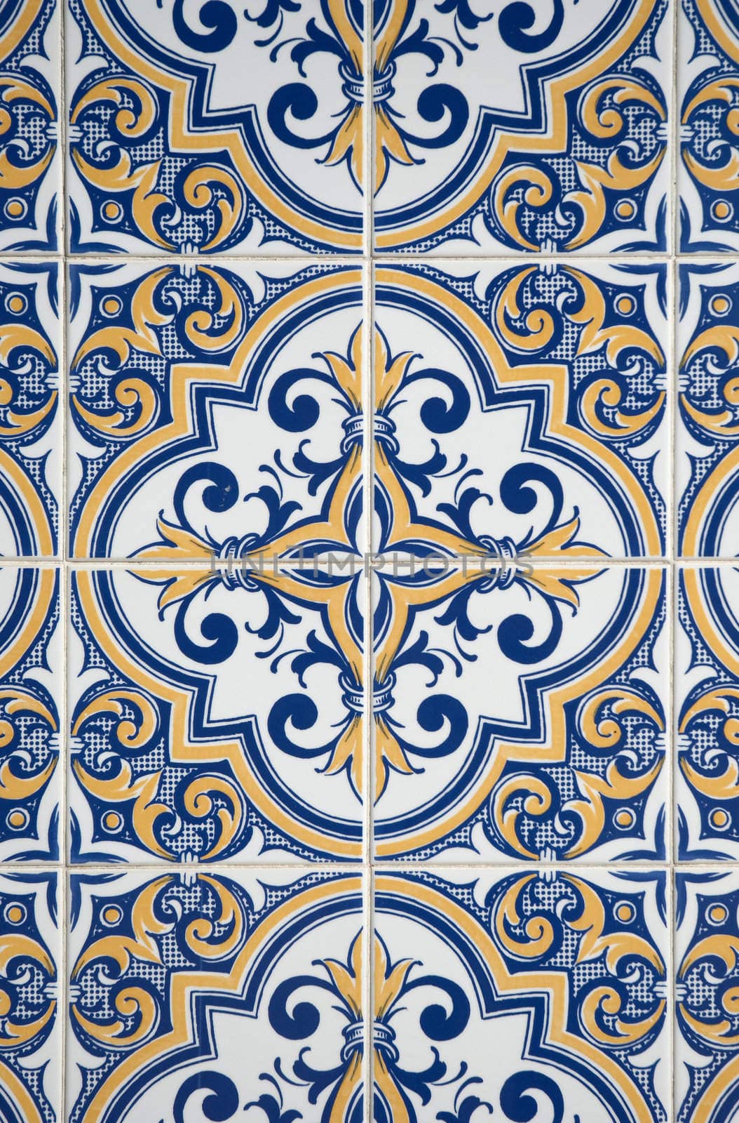 Ornamental old typical tiles from Portugal.