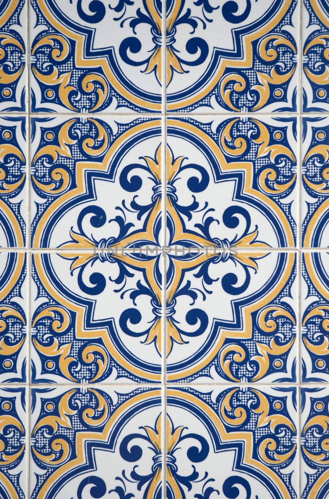 Ornamental old typical tiles from Portugal.