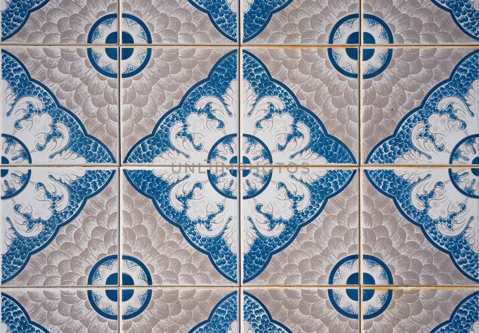 Ornamental old typical tiles from Portugal.