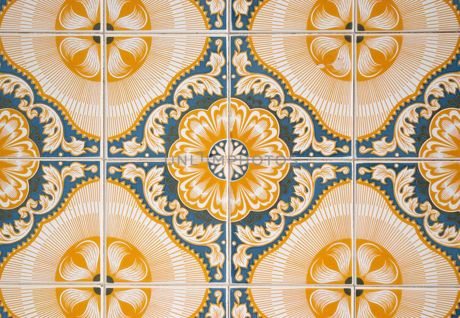 Ornamental old typical tiles from Portugal.