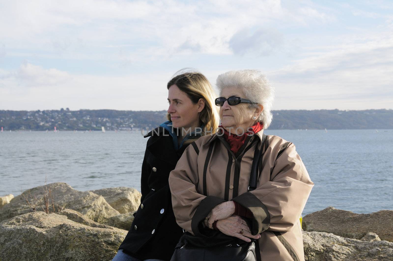 Grandma and Granddaughter by fahrner