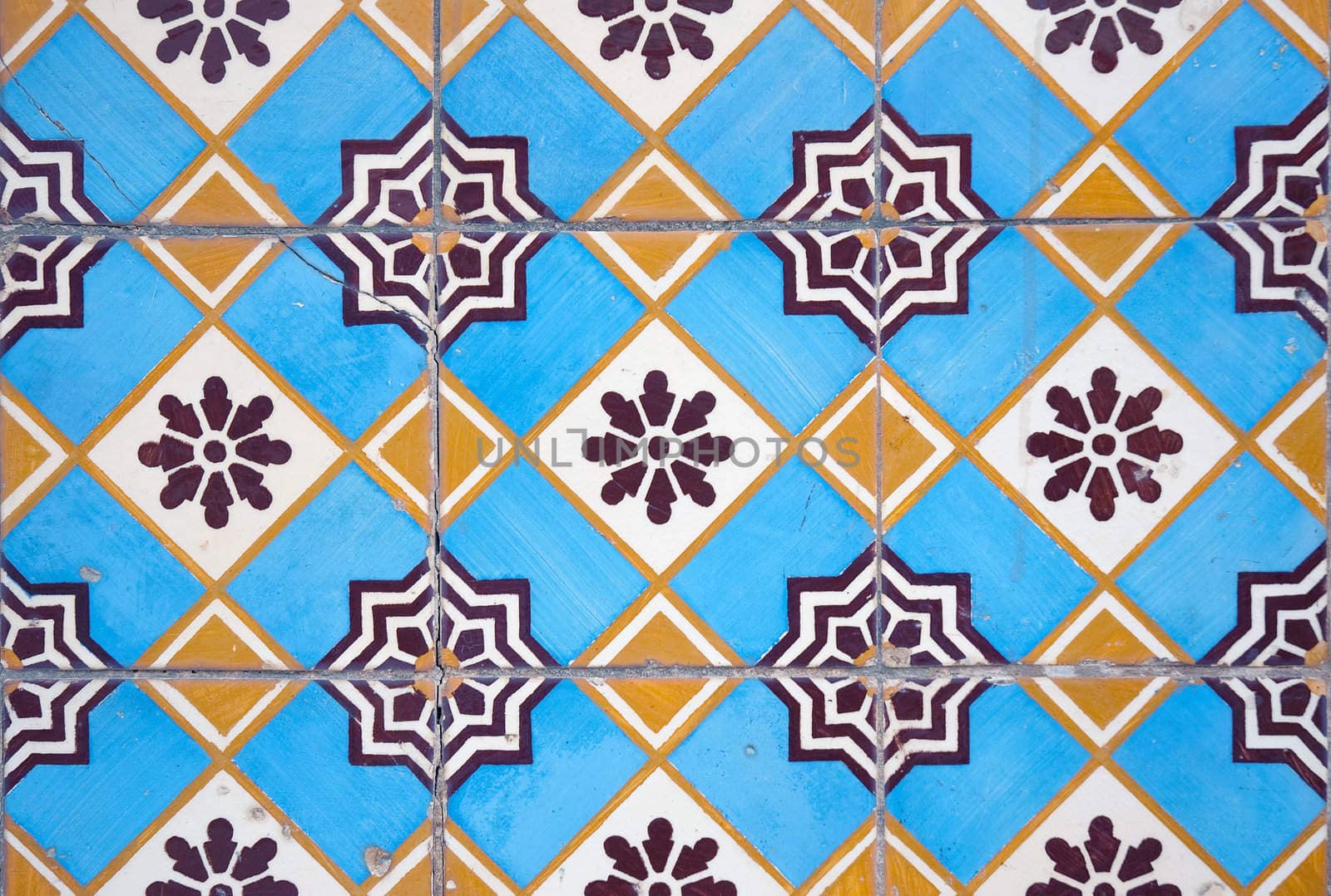 Ornamental old typical tiles from Portugal.