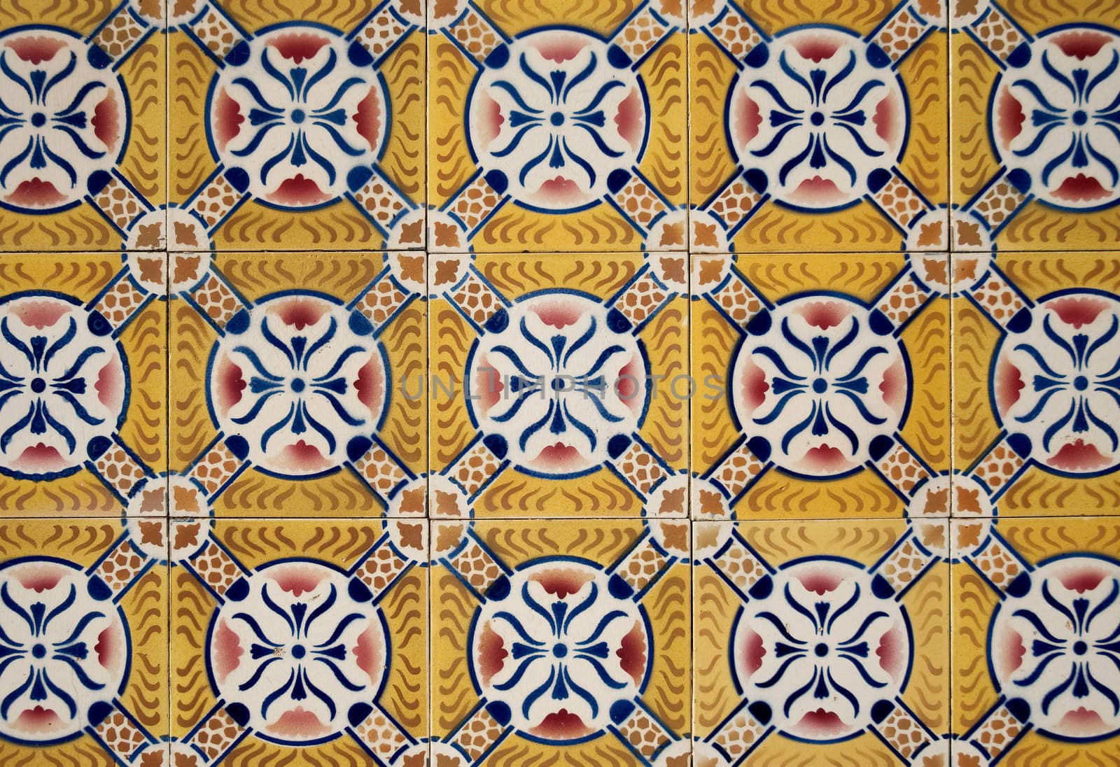 Ornamental old typical tiles from Portugal.