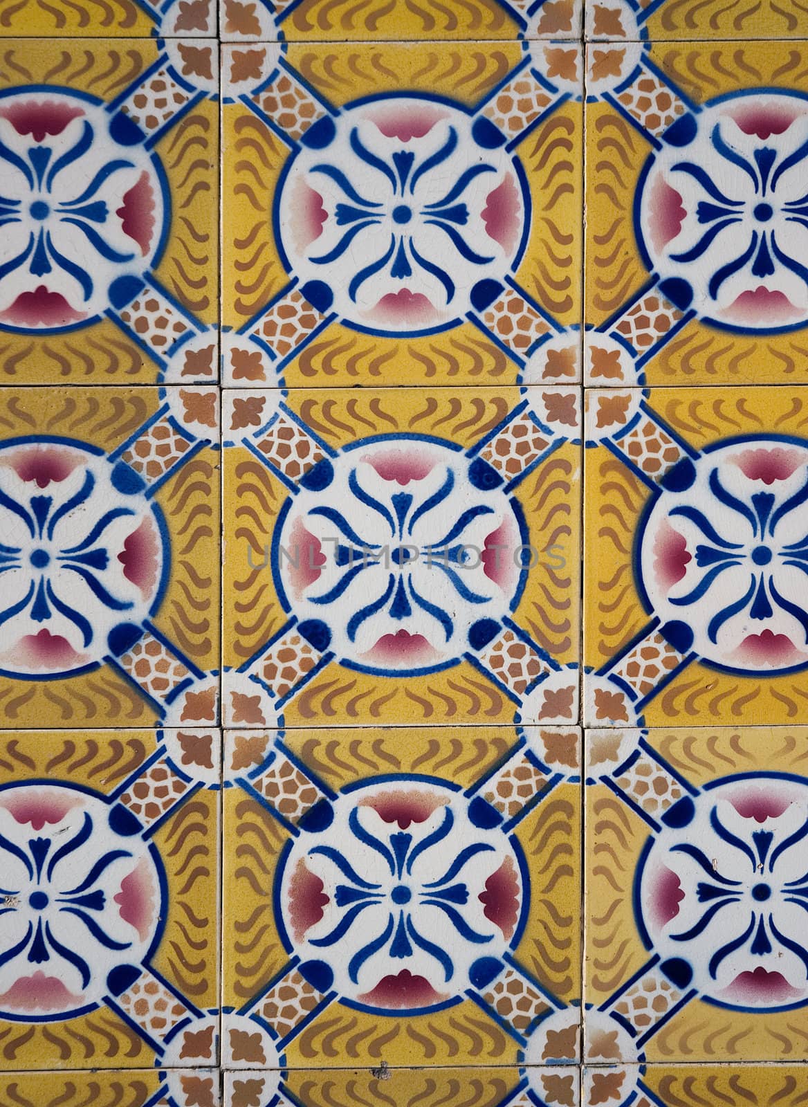 Ornamental old typical tiles from Portugal.