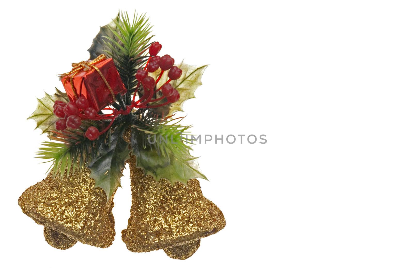 Christmas Decoration photo on the white background.