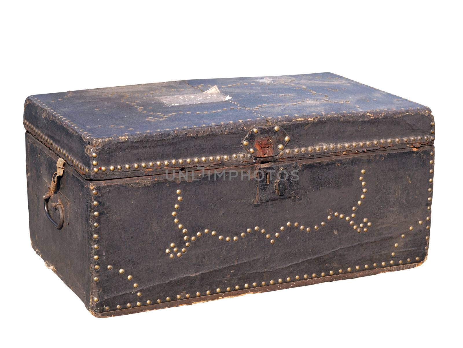 Old Chest isolated with clipping path    