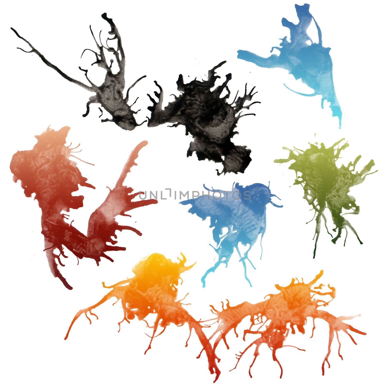 Ink splashes by homydesign