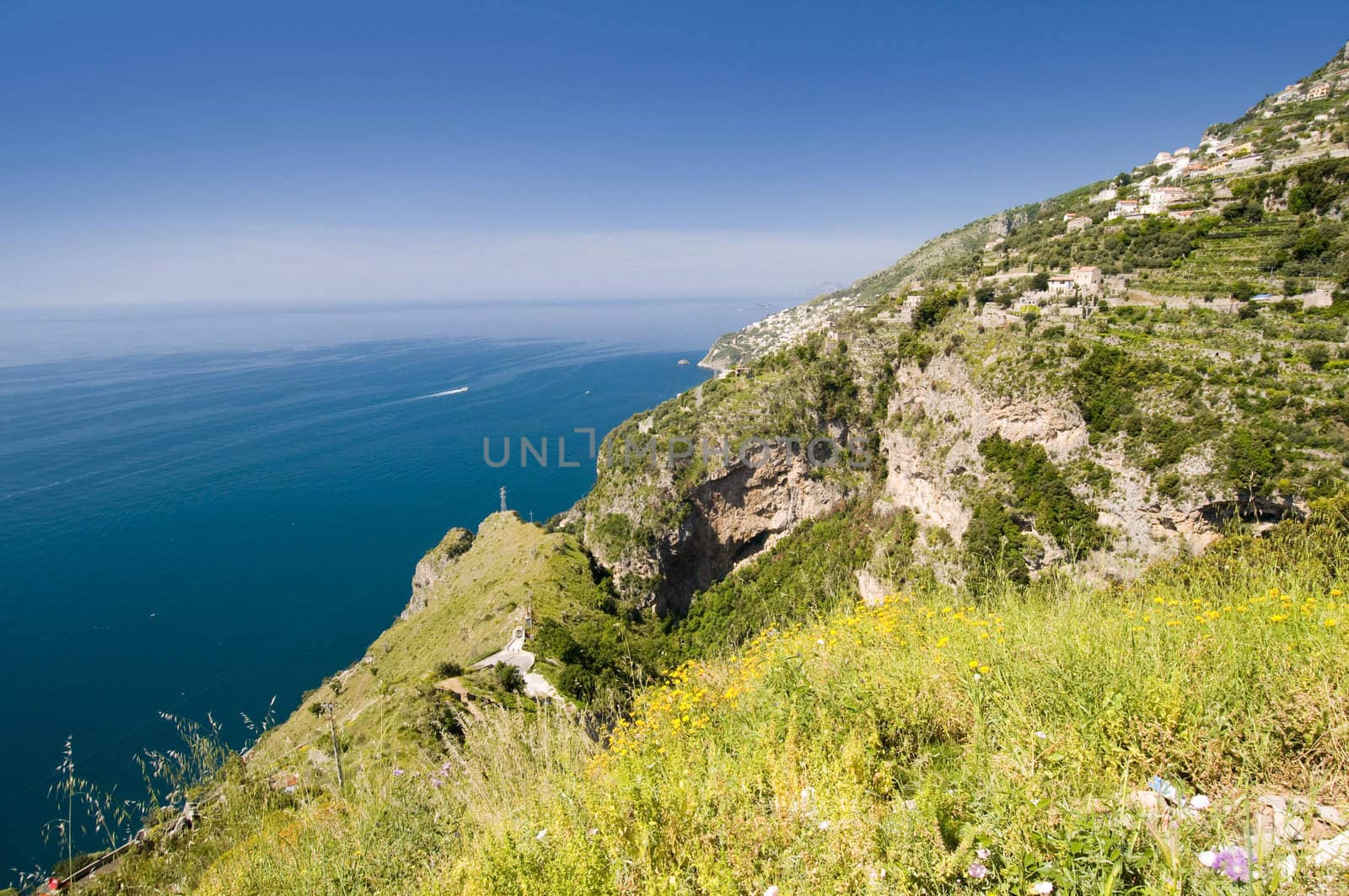 Sea in Amalfi Coast. Naples - Best of Italy