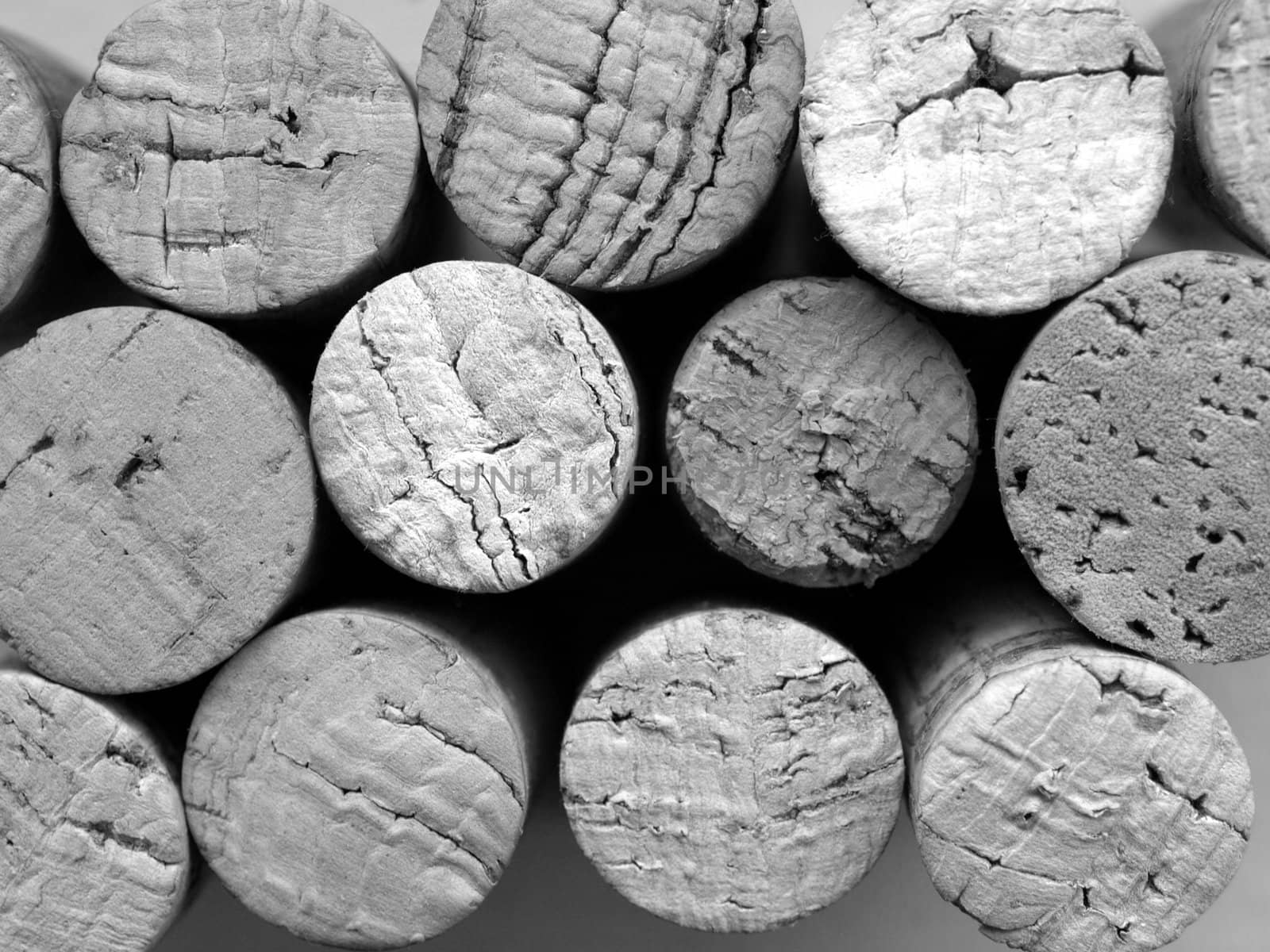 Cork stoppers for wine bottle