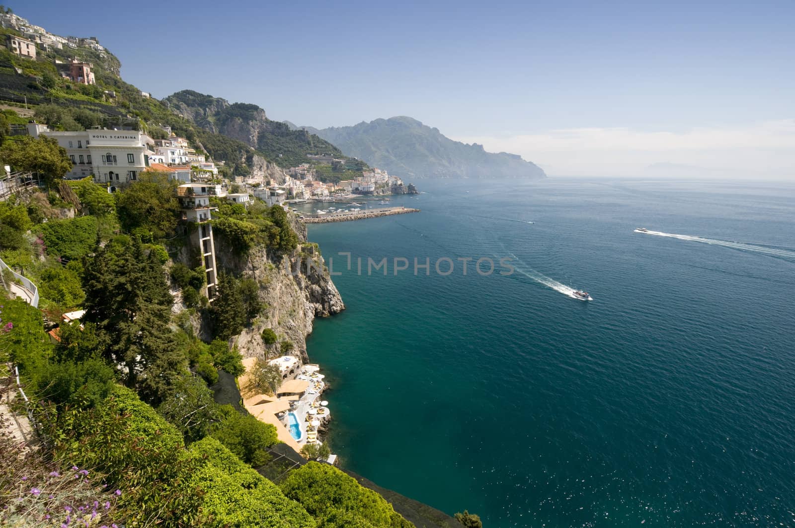 Sea in Amalfi Coast. Naples - Best of Italy