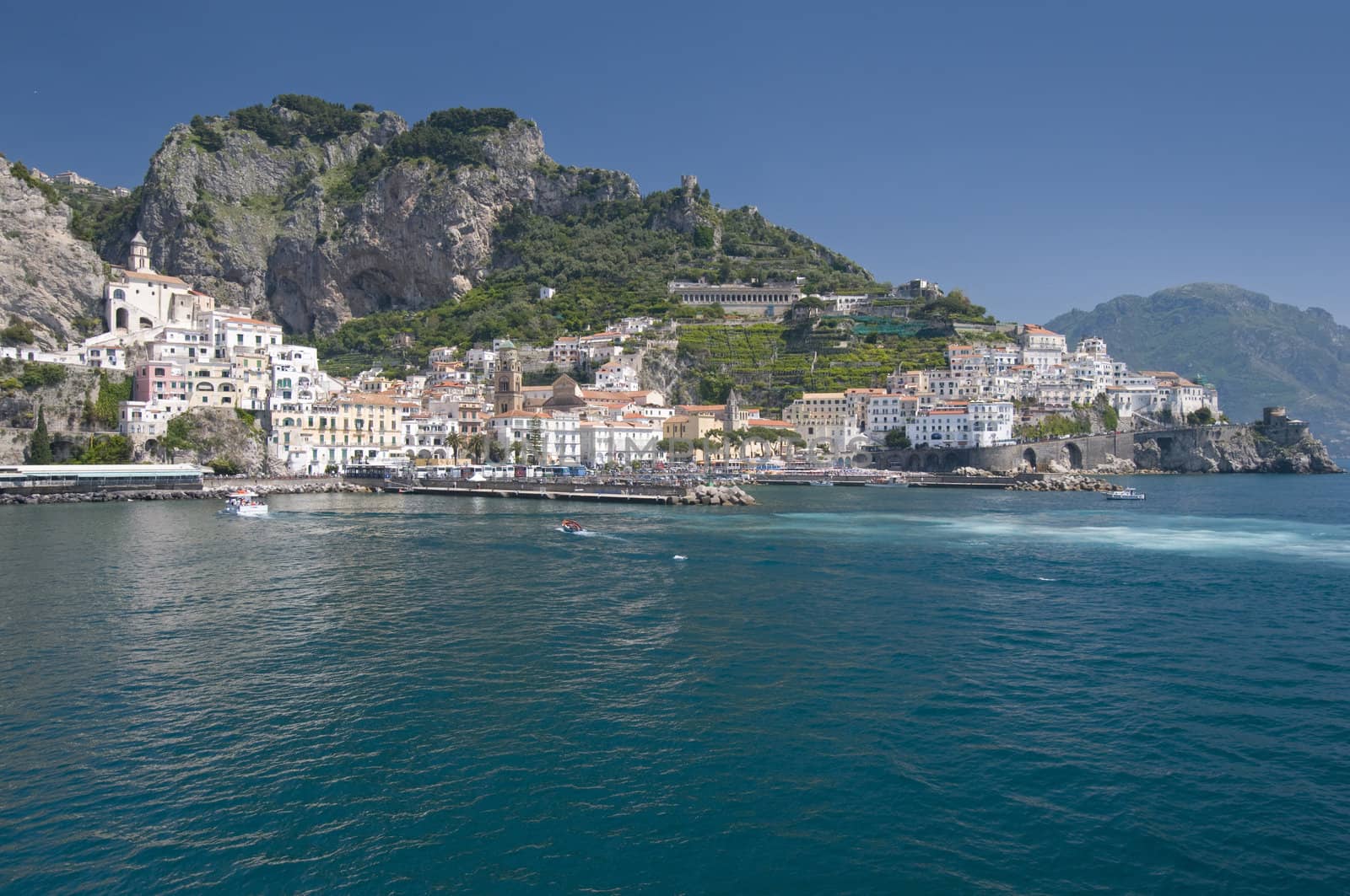 Sea in Amalfi Coast. Naples - Best of Italy