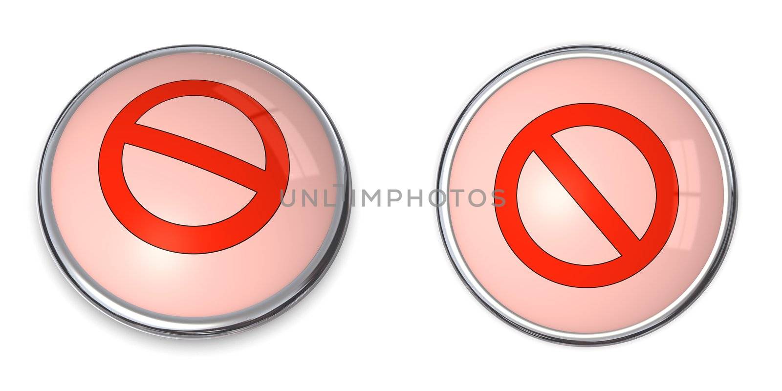 Button Prohibition Sign by PixBox