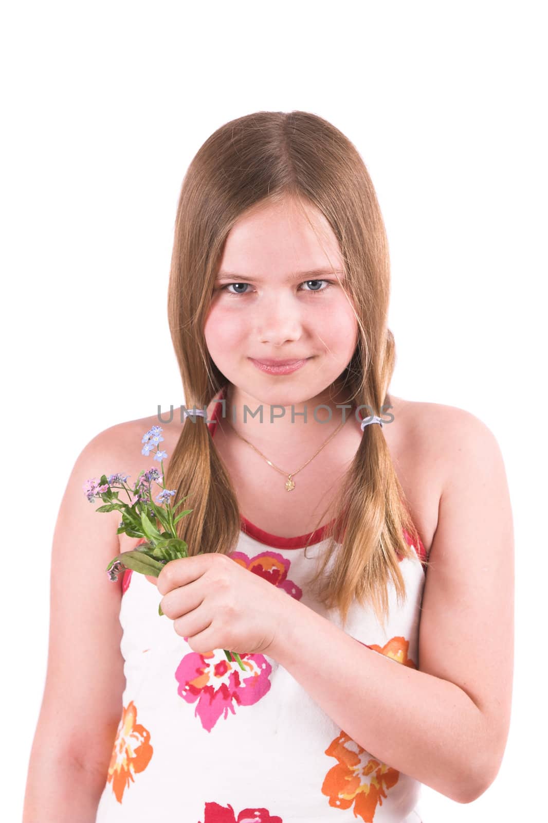 Pretty little girl in summerdress