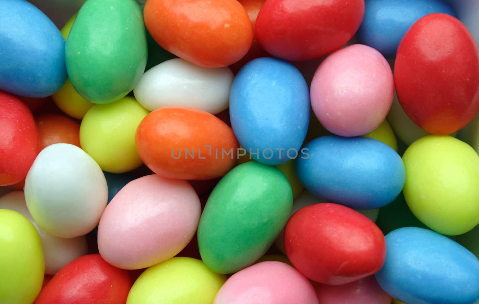 Very colourful candies in easter egg shape. Extremely unhealthy, but so tasty and colourful.