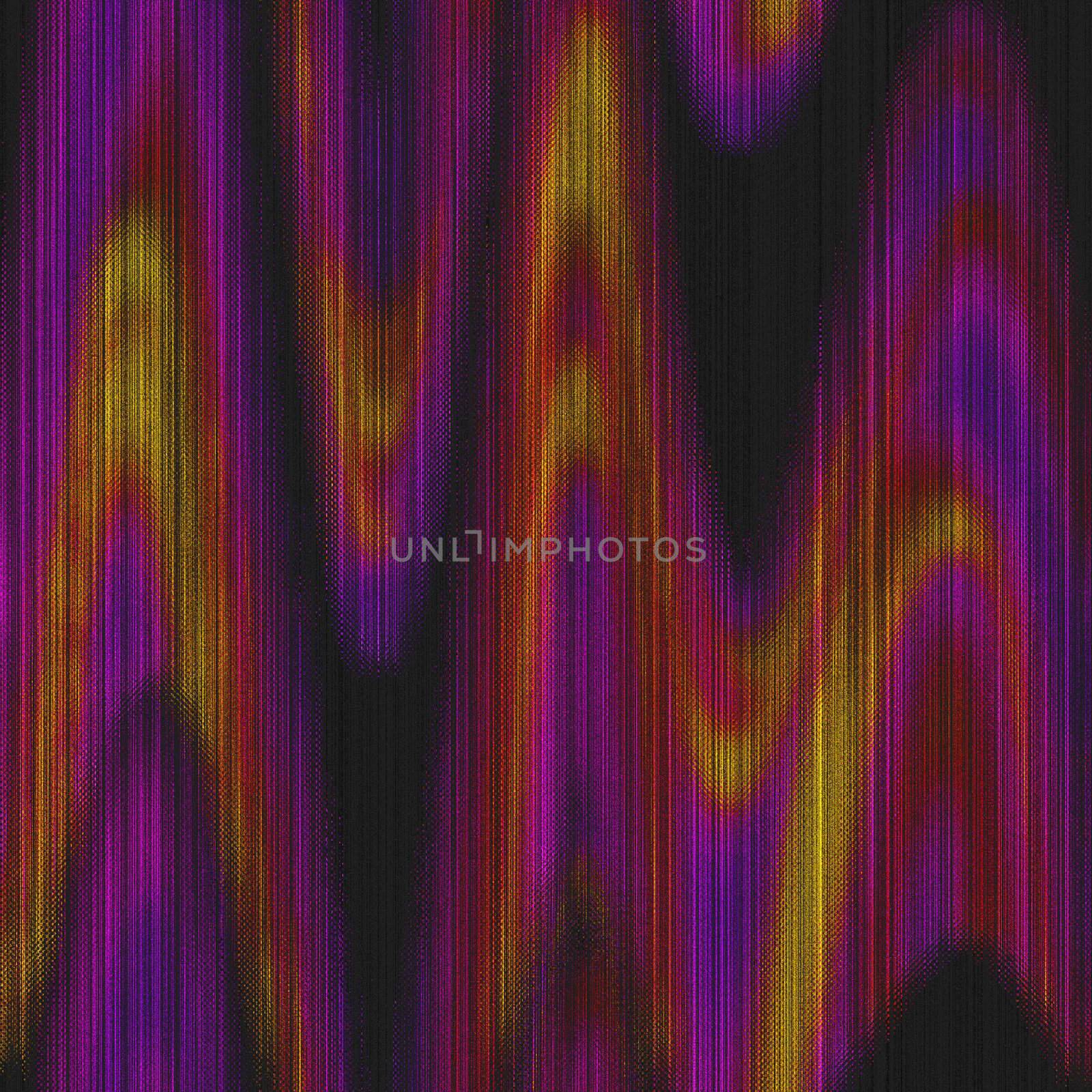 A purely digital interpretation of a handwoven silk twill fabric. It has the look of handdyed textiles using the ikat technique.