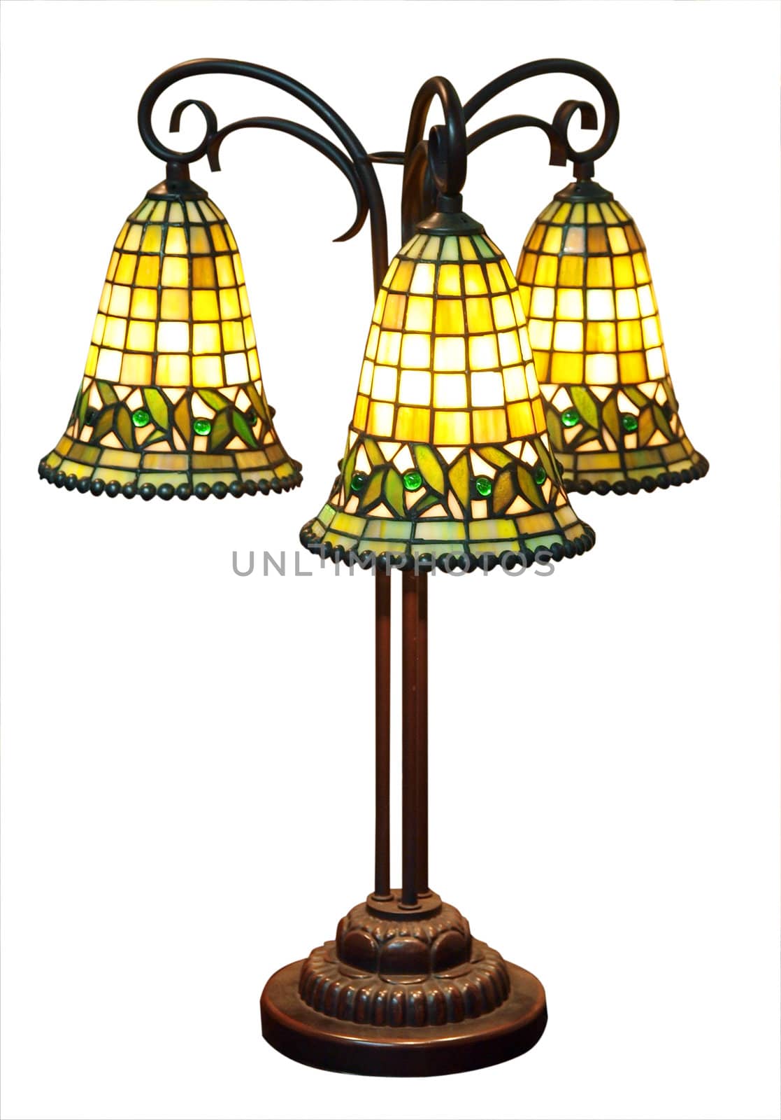 Ornate Lamps isolated with clipping path      