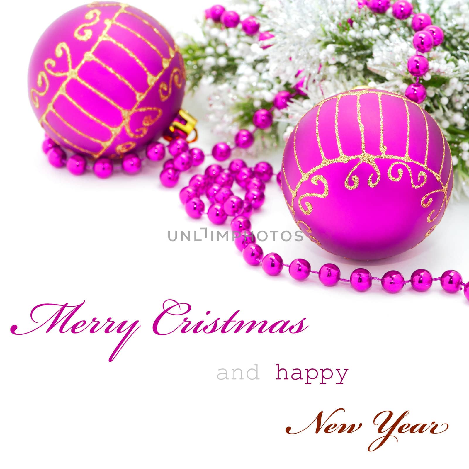 Christmas greeting card with simple text