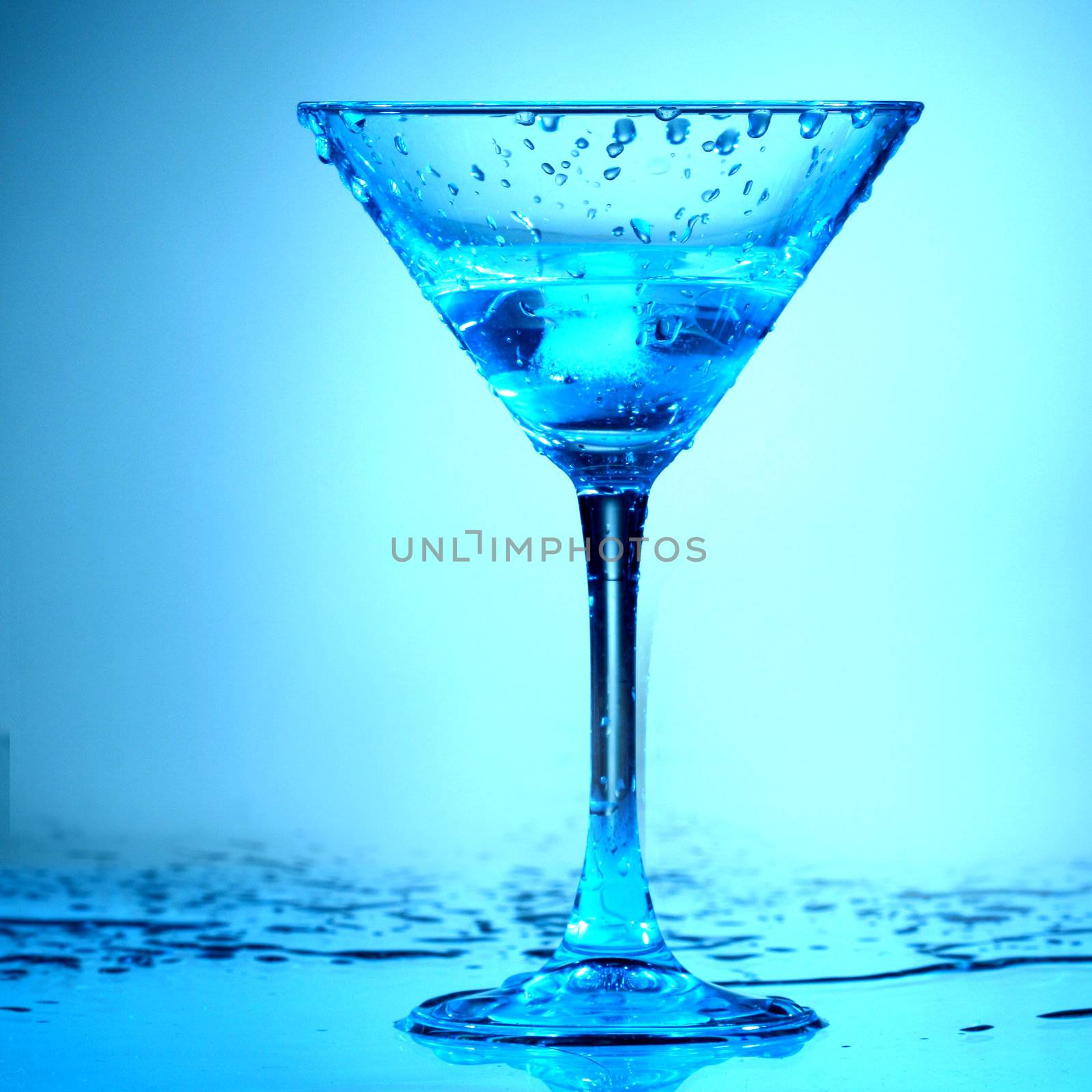 blue coctail macro close up