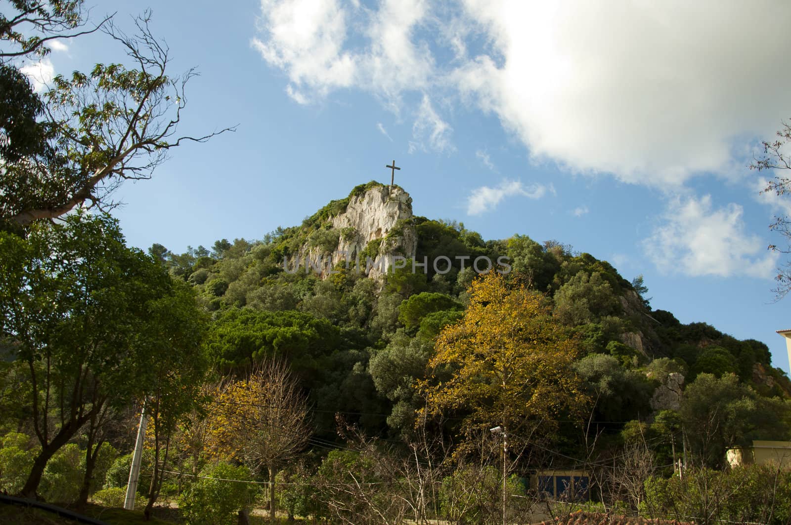 Portugal at the top of the mountain is a very long time, this cross