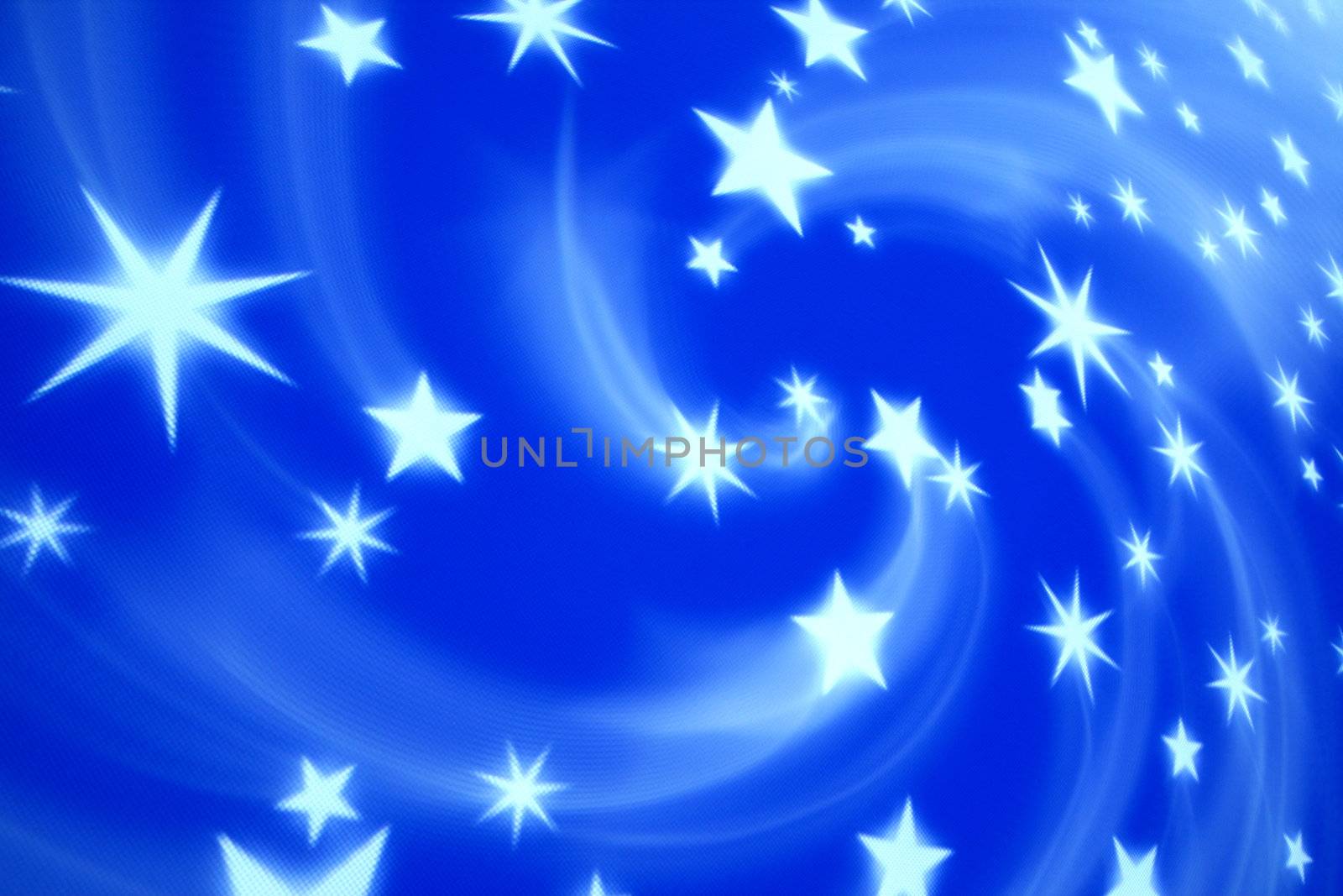 blue tech stars abstract background