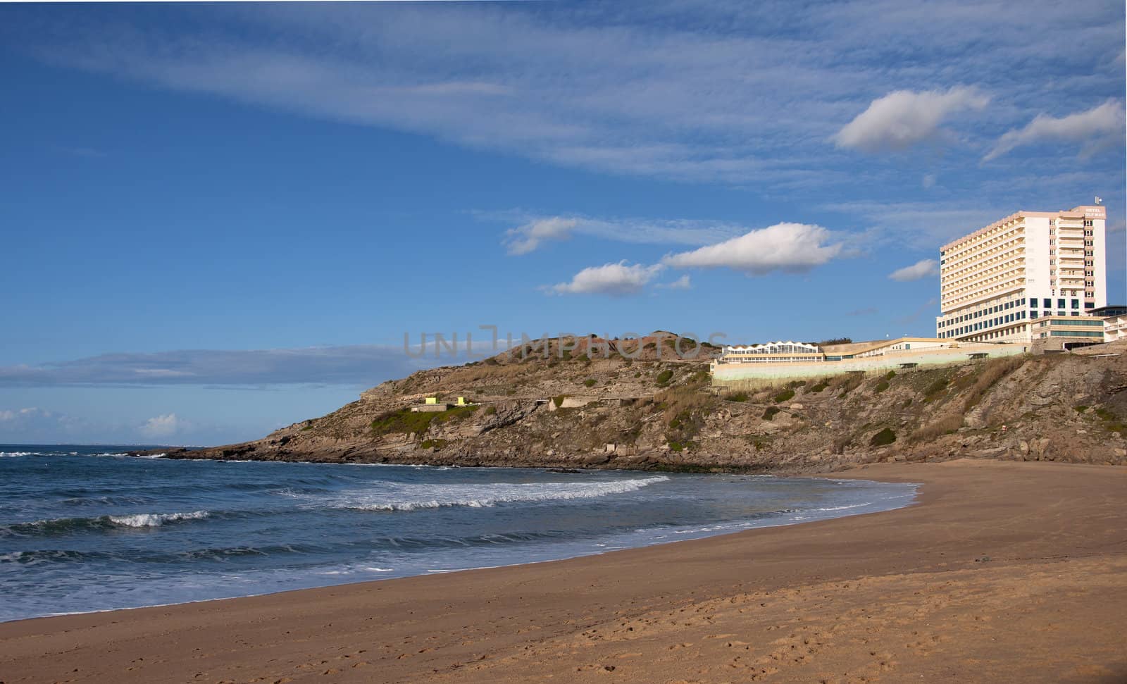landscape,  Portugal oceanfront hotel for tourists, a beautiful landscape