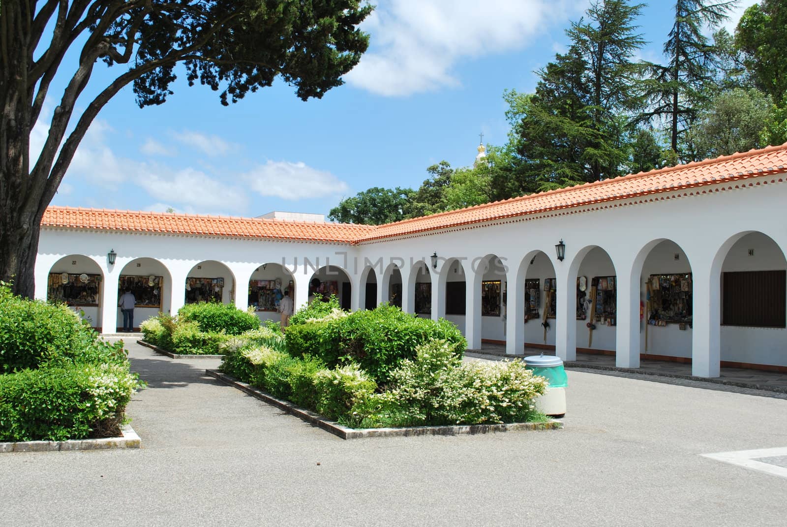 typical and little shops in the religious city of Fatima