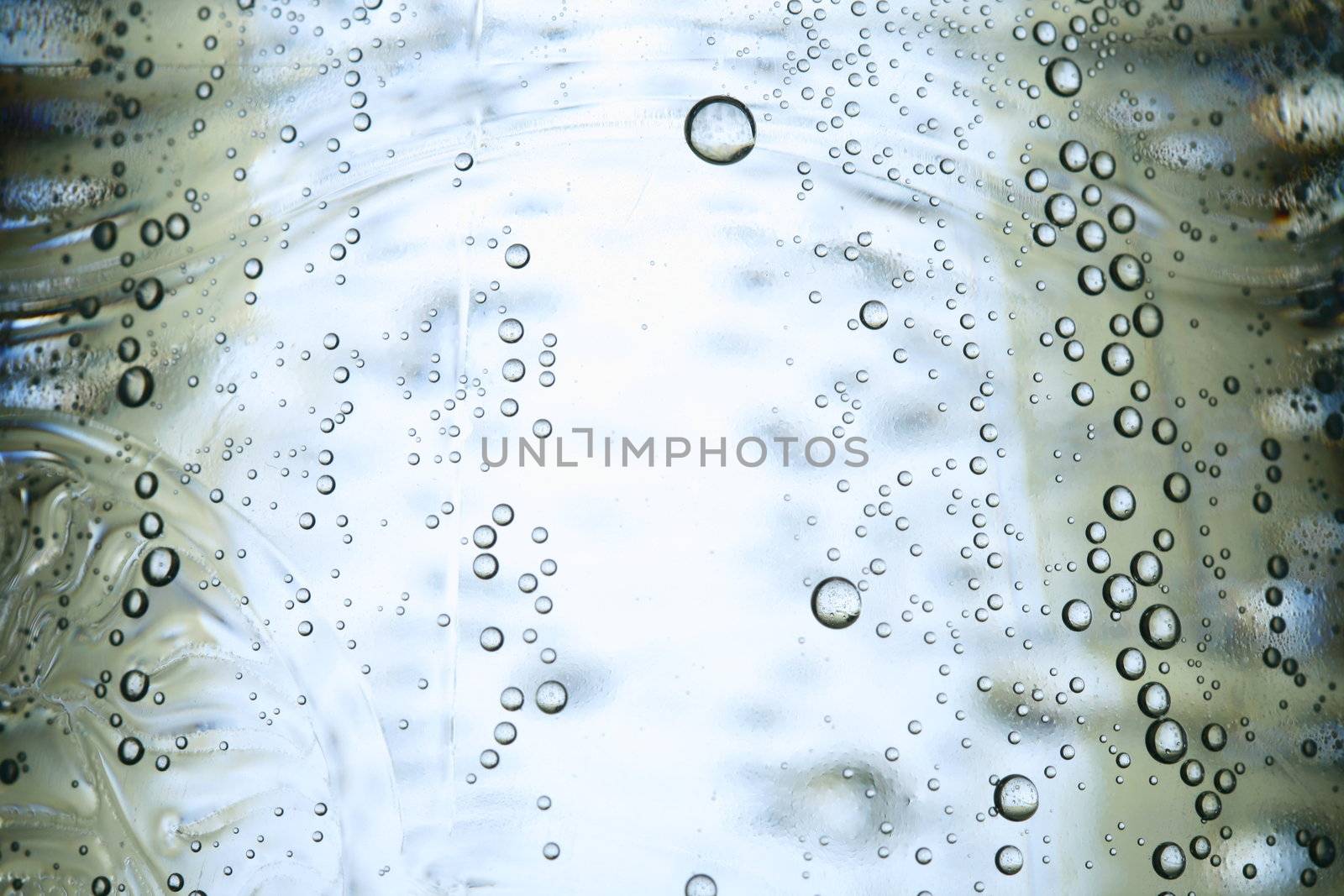 water bubbles close up background