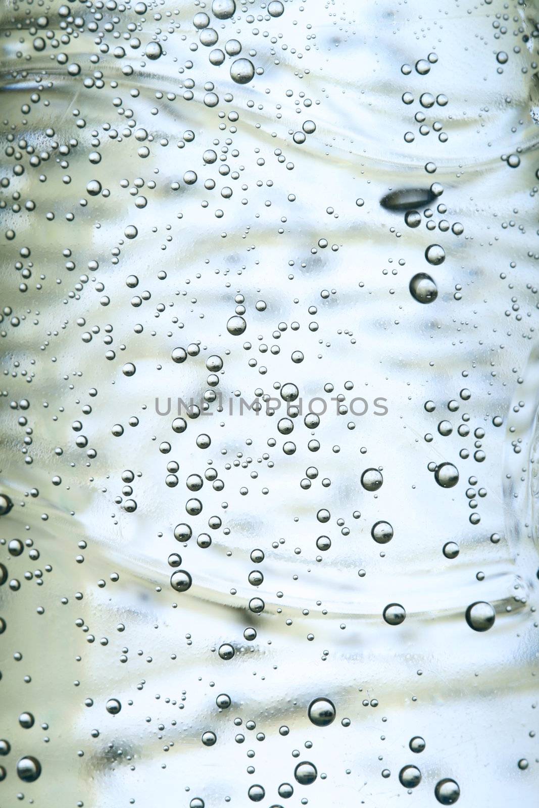 water bubbles close up background