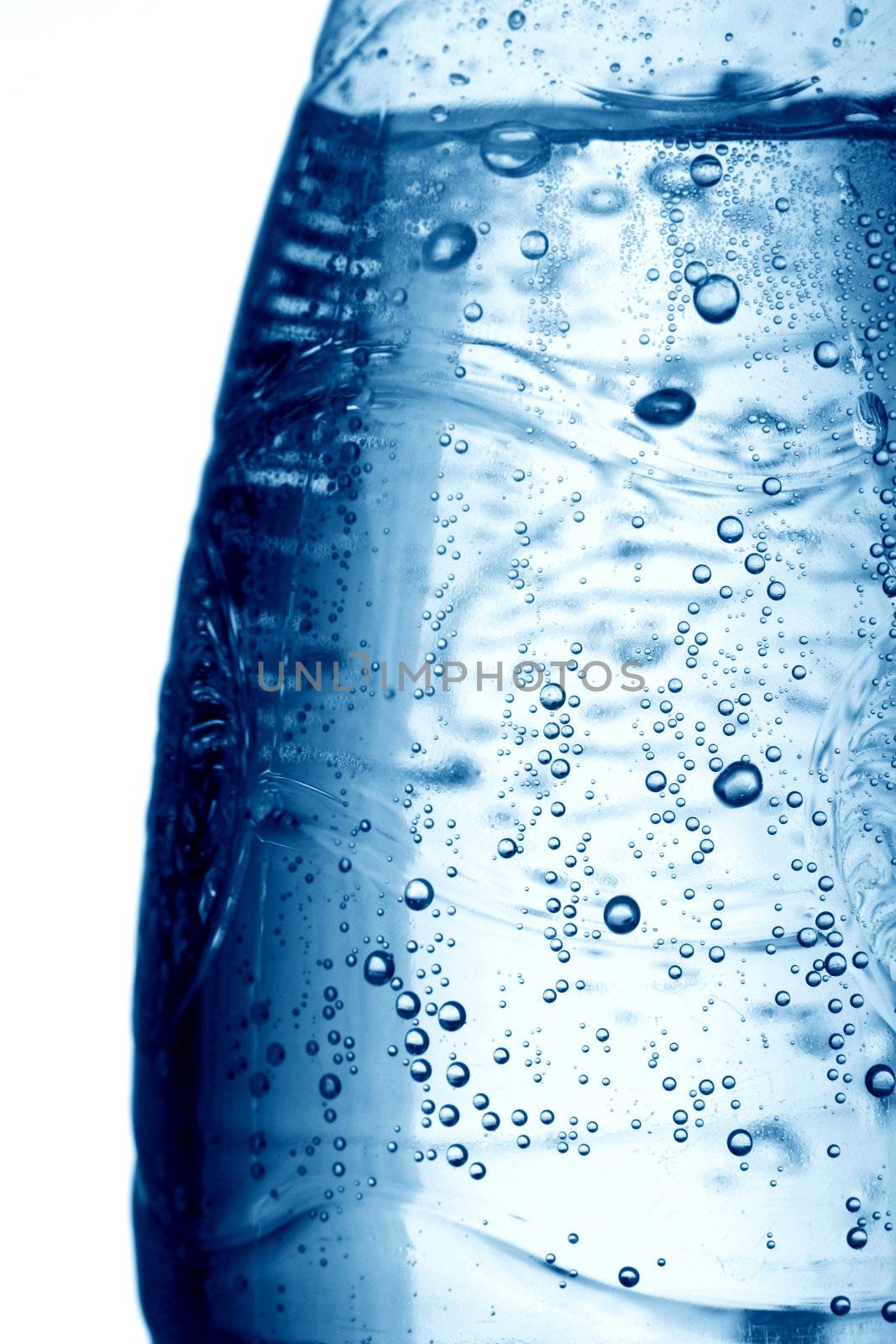 water bubbles close up background