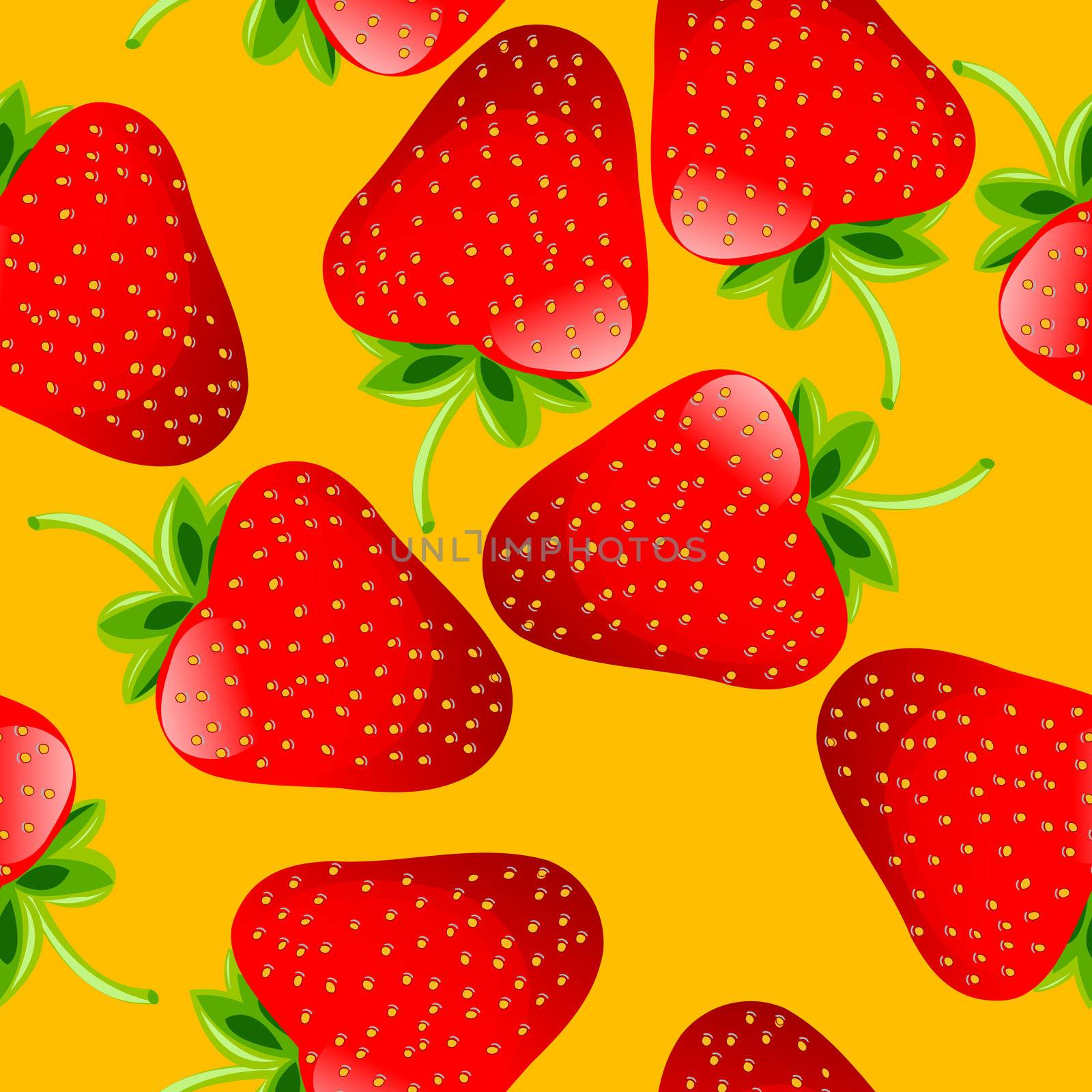 strawberries pattern by Lirch