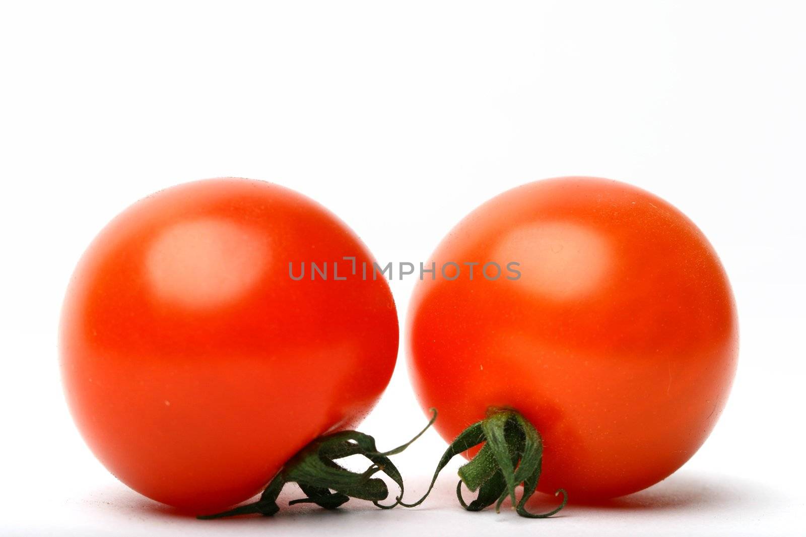 cherry tomato isolated on white background