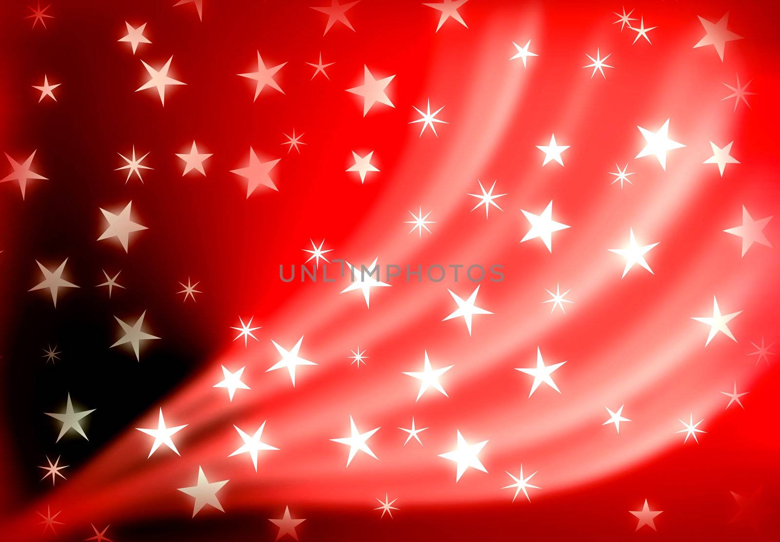 abstract red christmas background white stars
