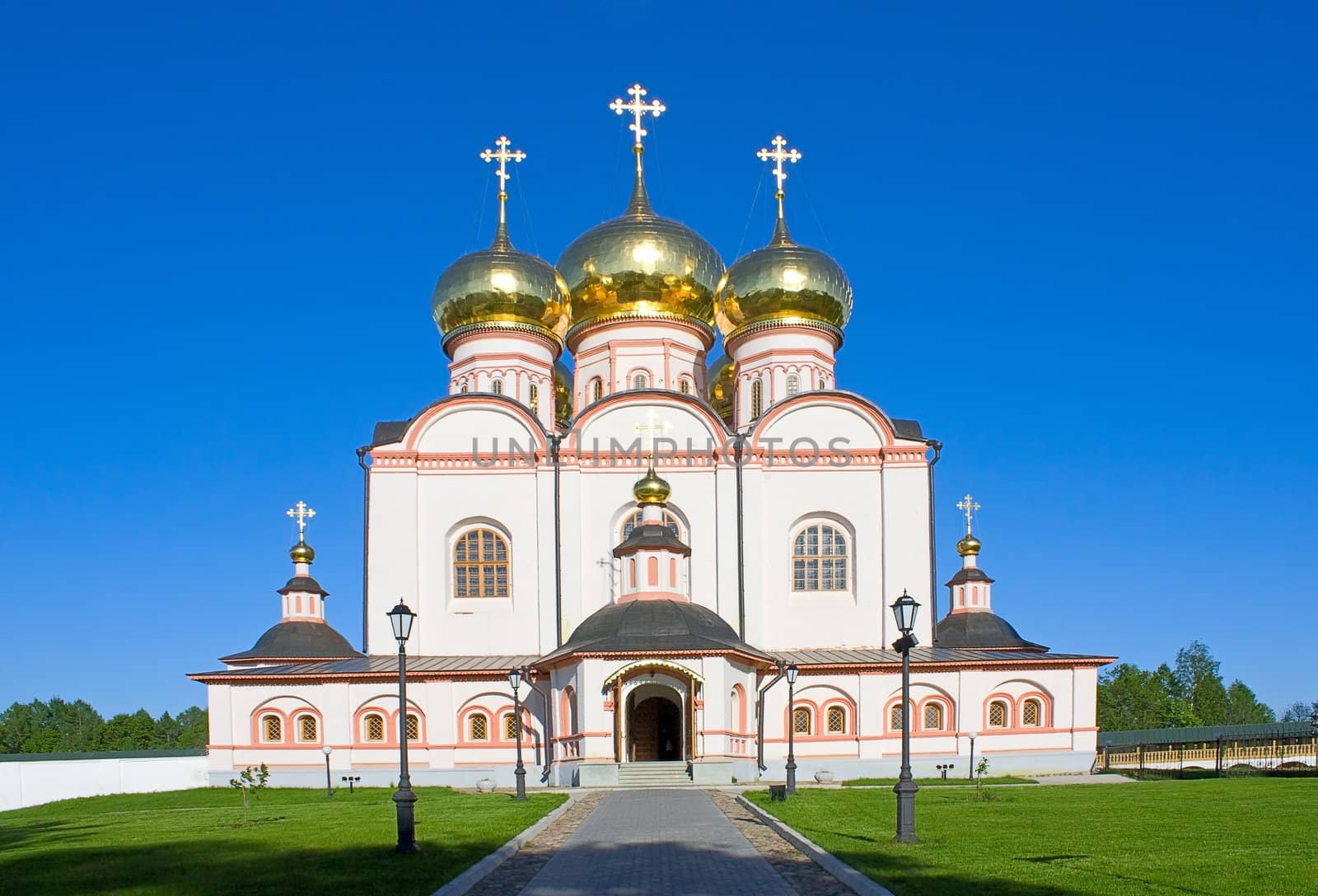 View of Iver Cathedral to Iversky Monastery, Russia